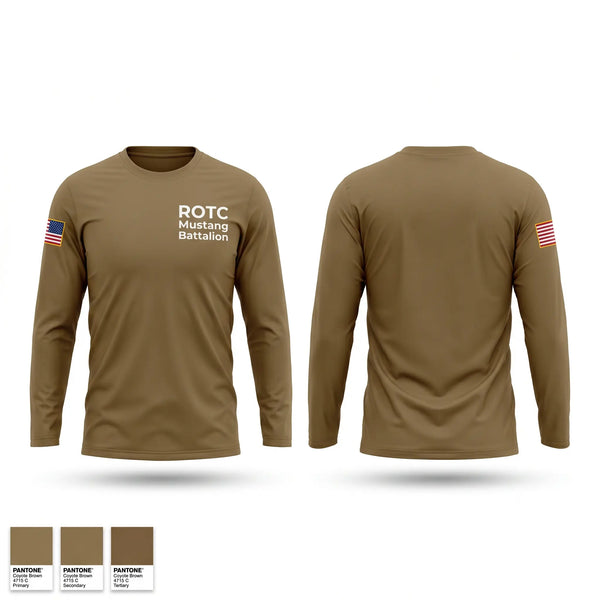 Long Sleeve Performance Shirt, ROTC Mustang Battalion, Army, Teamtime, Team time, sublimation, custom sports apparel, team uniforms, spirit wear, spiritwear, sports uniforms, custom shirts, team store, custom team store, fundraiser sports, apparel fundraiser