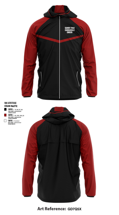 Sandy Run Cardinals 11223465 Windbreaker - 1