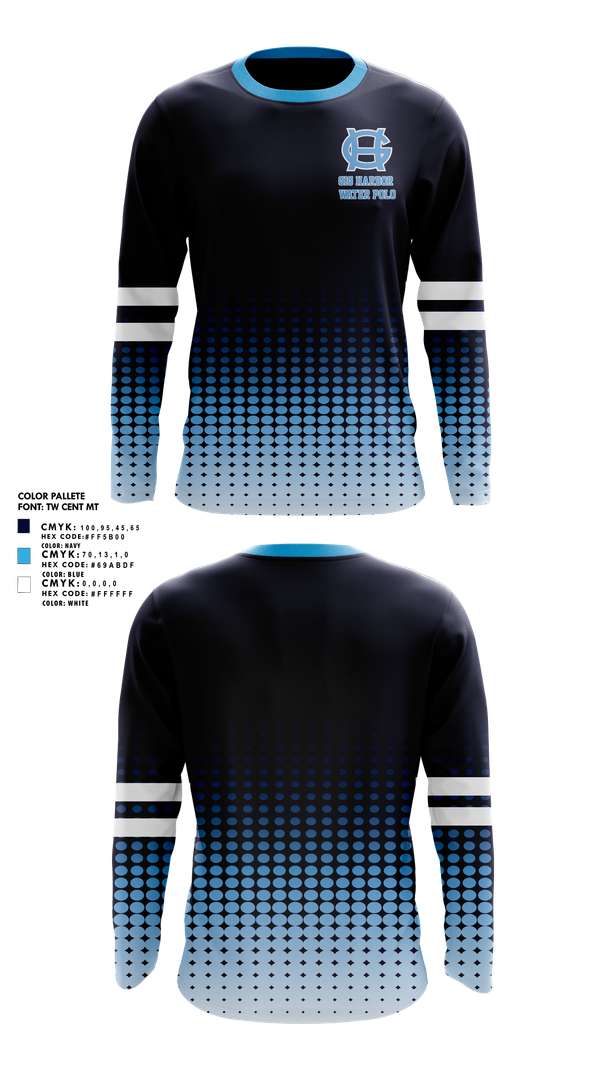 Long Sleeve Performance Shirt, Gig Harbor Water Polo, Water Polo, Teamtime, Team time, sublimation, custom sports apparel, team uniforms, spirit wear, spiritwear, sports uniforms, custom shirts, team store, custom team store, fundraiser sports, apparel fundraiser