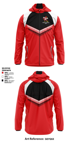 Windbreaker, Adamsville Cardinals Cheer, Cheer, Teamtime, Team time, sublimation, custom sports apparel, team uniforms, spirit wear, spiritwear, sports uniforms, custom shirts, team store, custom team store, fundraiser sports, apparel fundraiser