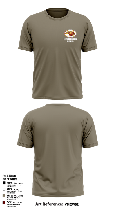 Central Regional High School Bowling 42780139 Short Sleeve Performance Shirt - 3