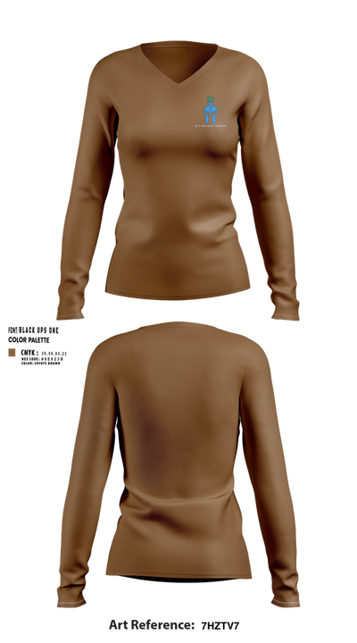 Sc.contractor.inc 65245909 Women's Long Sleeve V-neck Shirt - 30