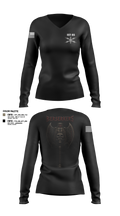 11th Cyber BN 22595859 Women's Long Sleeve V-neck Shirt - 120