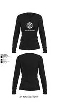Dewey Police Department 16354640 Women's Long Sleeve V-neck Shirt - 21