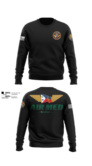 Crew Neck Sweatshirt, Air Med 5, EMS/EMT, Teamtime, Team time, sublimation, custom sports apparel, team uniforms, spirit wear, spiritwear, sports uniforms, custom shirts, team store, custom team store, fundraiser sports, apparel fundraiser