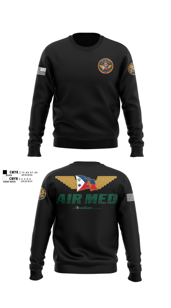 Crew Neck Sweatshirt, Air Med 5, EMS/EMT, Teamtime, Team time, sublimation, custom sports apparel, team uniforms, spirit wear, spiritwear, sports uniforms, custom shirts, team store, custom team store, fundraiser sports, apparel fundraiser