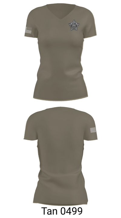 Hancock County Sheriff’s Office 26444043 Women's Short Sleeve V-neck Shirt - 65