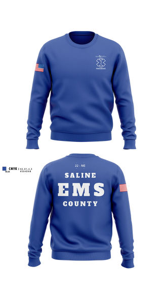 Crew Neck Sweatshirt, Crete Area Medical Center EMS, EMS/EMT, Teamtime, Team time, sublimation, custom sports apparel, team uniforms, spirit wear, spiritwear, sports uniforms, custom shirts, team store, custom team store, fundraiser sports, apparel fundraiser