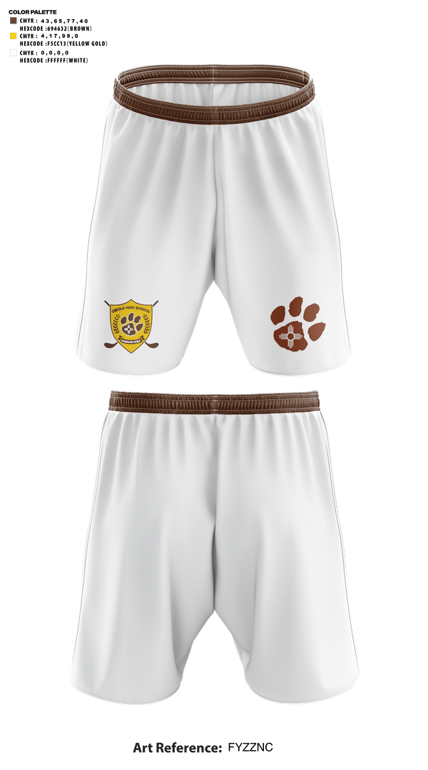 Athletic Shorts With Pockets, Cibola High School Golf, Golf, Teamtime, Team time, sublimation, custom sports apparel, team uniforms, spirit wear, spiritwear, sports uniforms, custom shirts, team store, custom team store, fundraiser sports, apparel fundraiser