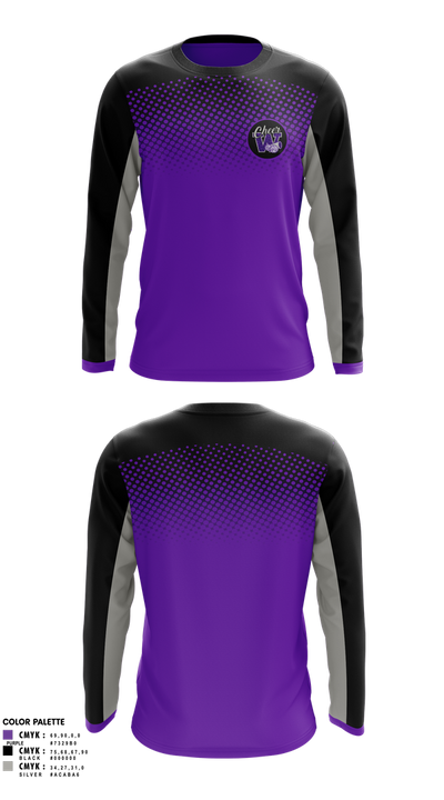 Soledad Warriors Cheer 6836967 Long Sleeve Performance Shirt 1
