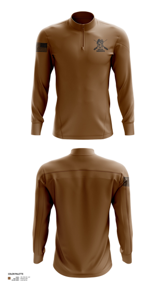 Quarter Zip Jacket, D Co 1-69 IN, National Guard, Teamtime, Team time, sublimation, custom sports apparel, team uniforms, spirit wear, spiritwear, sports uniforms, custom shirts, team store, custom team store, fundraiser sports, apparel fundraiser