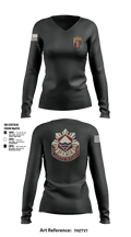 204th MEB Mountaineers 65982822 Women's Long Sleeve V-neck Shirt - 3