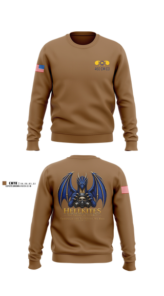 Crew Neck Sweatshirt, 460 Chemical Company, National Guard, Teamtime, Team time, sublimation, custom sports apparel, team uniforms, spirit wear, spiritwear, sports uniforms, custom shirts, team store, custom team store, fundraiser sports, apparel fundraiser