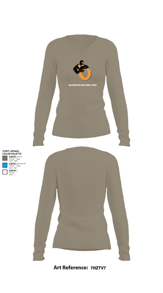 Womens Long Sleeve Vneck Shirt, Belchertown High School Cheer, Cheer, Teamtime, Team time, sublimation, custom sports apparel, team uniforms, spirit wear, spiritwear, sports uniforms, custom shirts, team store, custom team store, fundraiser sports, apparel fundraiser