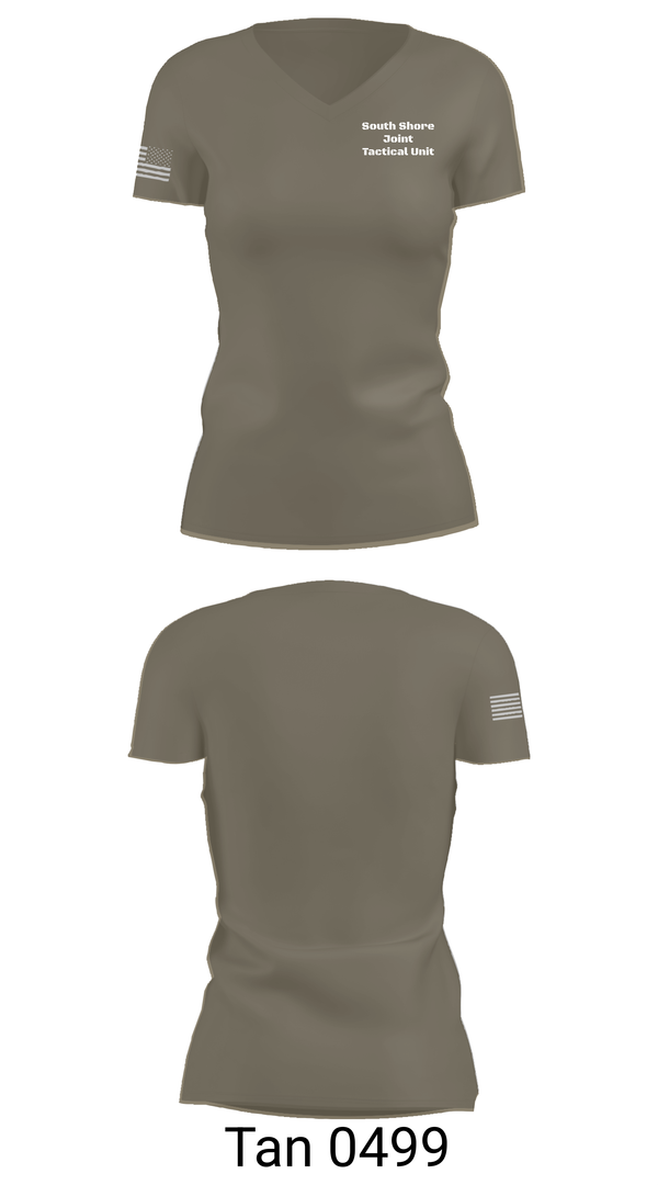 Womens Short Sleeve Vneck Shirt, South Shore Joint Tactical Unit, , Teamtime, Team time, sublimation, custom sports apparel, team uniforms, spirit wear, spiritwear, sports uniforms, custom shirts, team store, custom team store, fundraiser sports, apparel fundraiser