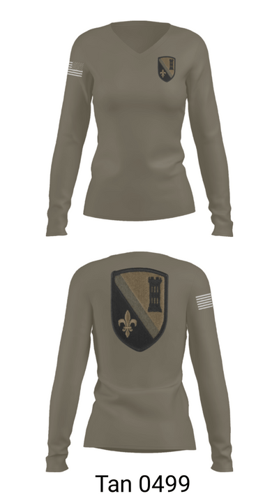 844th ECC 52332880 Women's Long Sleeve V-neck Shirt - 73
