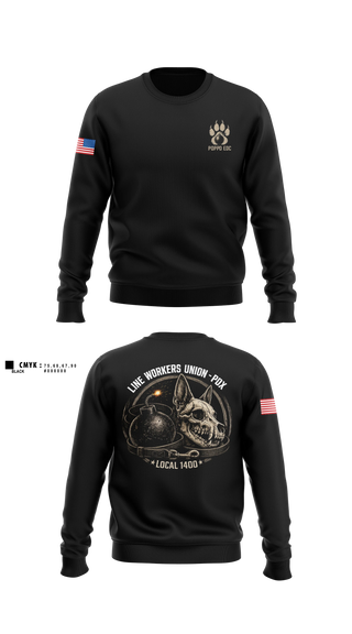 Crew Neck Sweatshirt, Port Of Portland Police K9, Police, Teamtime, Team time, sublimation, custom sports apparel, team uniforms, spirit wear, spiritwear, sports uniforms, custom shirts, team store, custom team store, fundraiser sports, apparel fundraiser