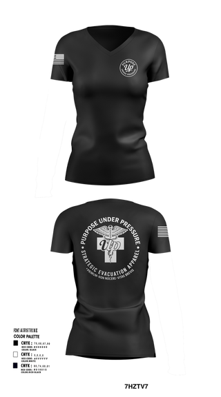Womens Short Sleeve Vneck Shirt, 439th AES, , Teamtime, Team time, sublimation, custom sports apparel, team uniforms, spirit wear, spiritwear, sports uniforms, custom shirts, team store, custom team store, fundraiser sports, apparel fundraiser