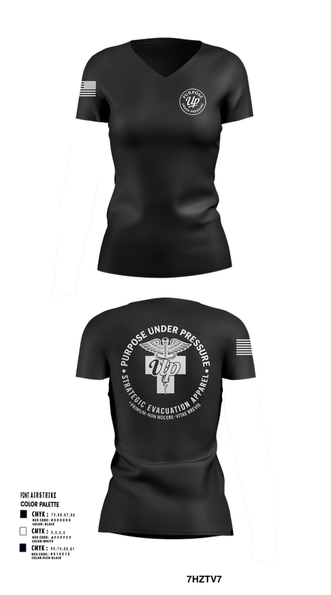 Womens Short Sleeve Vneck Shirt, 439th AES, , Teamtime, Team time, sublimation, custom sports apparel, team uniforms, spirit wear, spiritwear, sports uniforms, custom shirts, team store, custom team store, fundraiser sports, apparel fundraiser