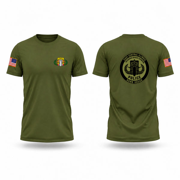 East Central Illinois Bomb Squad Short Sleeve Performance Shirt - 1
