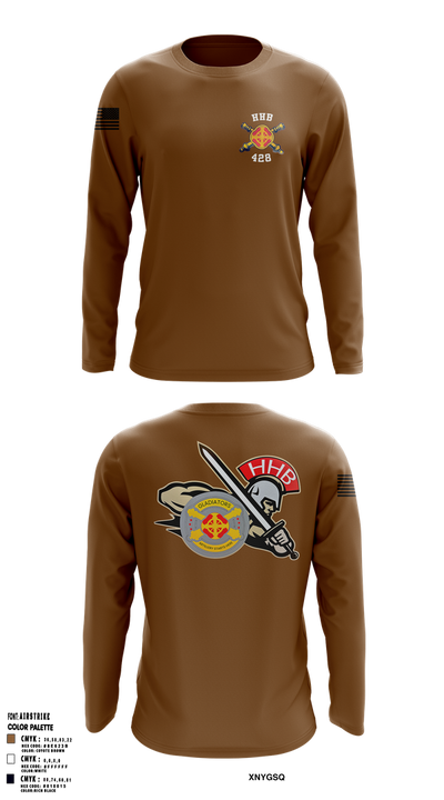 HHB, 428th Field Artillery Brigade 81466610 Long Sleeve Performance Shirt 1