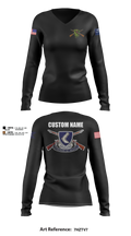 3/485th IN BN VIPERS Women's Long Sleeve V-neck Shirt - 14