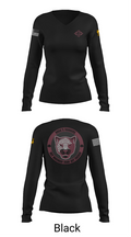 Ross Rangers 12757197 Women's Long Sleeve V-neck Shirt - 37