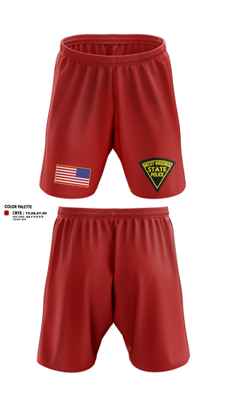 Athletic Shorts With Pockets, West Virginia State Police, Police, Teamtime, Team time, sublimation, custom sports apparel, team uniforms, spirit wear, spiritwear, sports uniforms, custom shirts, team store, custom team store, fundraiser sports, apparel fundraiser