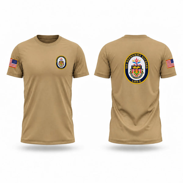Old School Cotton Feel Shirt, USS BONHOMME RICHARD LHD-6, Navy, Teamtime, Team time, sublimation, custom sports apparel, team uniforms, spirit wear, spiritwear, sports uniforms, custom shirts, team store, custom team store, fundraiser sports, apparel fundraiser