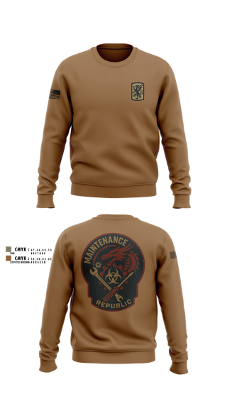Crew Neck Sweatshirt, 411Th CBRN, Army, Teamtime, Team time, sublimation, custom sports apparel, team uniforms, spirit wear, spiritwear, sports uniforms, custom shirts, team store, custom team store, fundraiser sports, apparel fundraiser