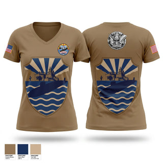 Womens Short Sleeve Vneck Shirt, Tucson, Navy, Teamtime, Team time, sublimation, custom sports apparel, team uniforms, spirit wear, spiritwear, sports uniforms, custom shirts, team store, custom team store, fundraiser sports, apparel fundraiser