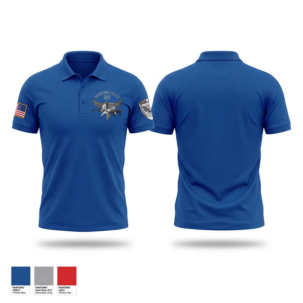 Short Sleeve Performance Polo, Rockford Police S.R.T., Police, Teamtime, Team time, sublimation, custom sports apparel, team uniforms, spirit wear, spiritwear, sports uniforms, custom shirts, team store, custom team store, fundraiser sports, apparel fundraiser