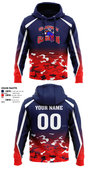 Hoodie, Gladwin Gladiators, Ice Hockey, Teamtime, Team time, sublimation, custom sports apparel, team uniforms, spirit wear, spiritwear, sports uniforms, custom shirts, team store, custom team store, fundraiser sports, apparel fundraiser