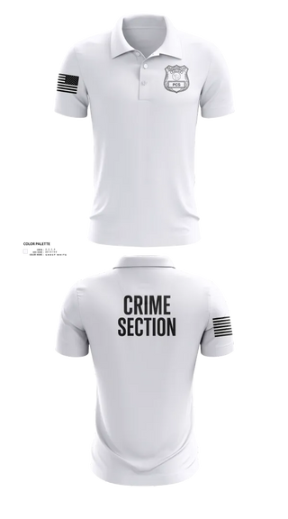Short Sleeve Performance Polo, 5th PCT Crime Section, , Teamtime, Team time, sublimation, custom sports apparel, team uniforms, spirit wear, spiritwear, sports uniforms, custom shirts, team store, custom team store, fundraiser sports, apparel fundraiser