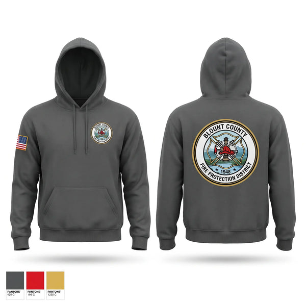 Hoodie, Blount County Fire Protection District, Fire Department, Teamtime, Team time, sublimation, custom sports apparel, team uniforms, spirit wear, spiritwear, sports uniforms, custom shirts, team store, custom team store, fundraiser sports, apparel fundraiser