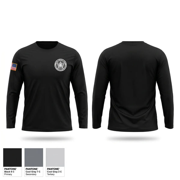 Long Sleeve Performance Shirt, Wisconsin Chiefs of Police Association, Police, Teamtime, Team time, sublimation, custom sports apparel, team uniforms, spirit wear, spiritwear, sports uniforms, custom shirts, team store, custom team store, fundraiser sports, apparel fundraiser