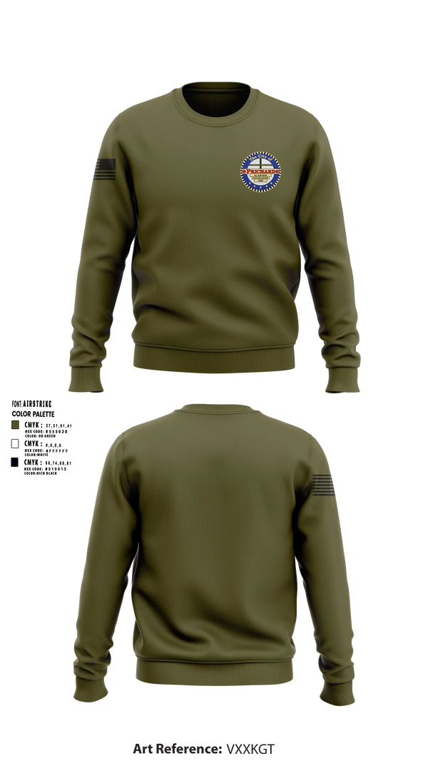 Crew Neck Sweatshirt, Prichard Police Department, Police, Teamtime, Team time, sublimation, custom sports apparel, team uniforms, spirit wear, spiritwear, sports uniforms, custom shirts, team store, custom team store, fundraiser sports, apparel fundraiser