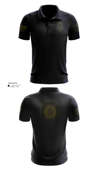 Short Sleeve Performance Polo, TDOC SPECIAL OPERATIONS, Police, Teamtime, Team time, sublimation, custom sports apparel, team uniforms, spirit wear, spiritwear, sports uniforms, custom shirts, team store, custom team store, fundraiser sports, apparel fundraiser
