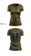 MCAS Miramar Military Working Dog Section Women's Short Sleeve V-neck Shirt - 3