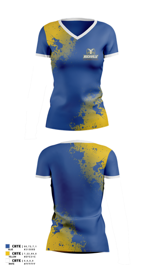 Womens Short Sleeve Vneck Shirt, Rockville Marching Ram Band, Spirit Store, Teamtime, Team time, sublimation, custom sports apparel, team uniforms, spirit wear, spiritwear, sports uniforms, custom shirts, team store, custom team store, fundraiser sports, apparel fundraiser