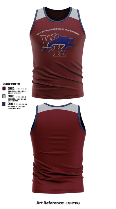 White Knoll High School Track & Field 55705888 Tank Top - 12