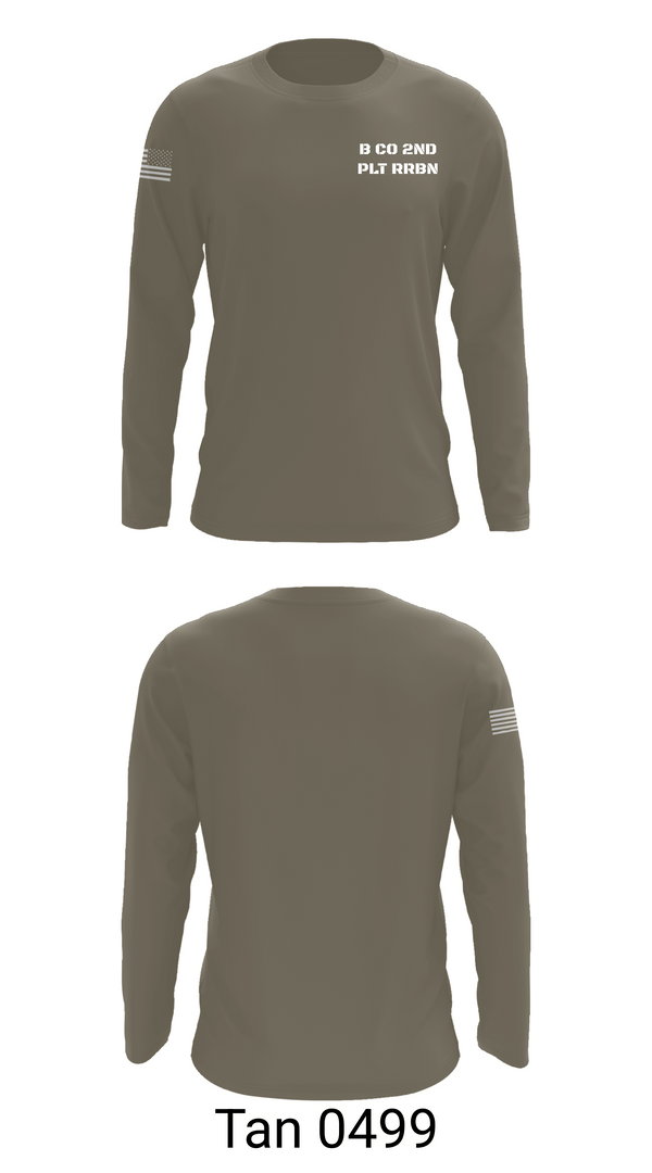 Long Sleeve Performance Shirt, B CO 2ND PLT RRBN, National Guard, Teamtime, Team time, sublimation, custom sports apparel, team uniforms, spirit wear, spiritwear, sports uniforms, custom shirts, team store, custom team store, fundraiser sports, apparel fundraiser