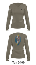 B Co 1/114th Maintenance 9686057 Women's Long Sleeve V-neck Shirt - 77