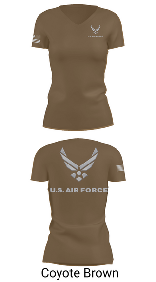 Womens Short Sleeve Vneck Shirt, USAF Volunteer, Air Force, Teamtime, Team time, sublimation, custom sports apparel, team uniforms, spirit wear, spiritwear, sports uniforms, custom shirts, team store, custom team store, fundraiser sports, apparel fundraiser
