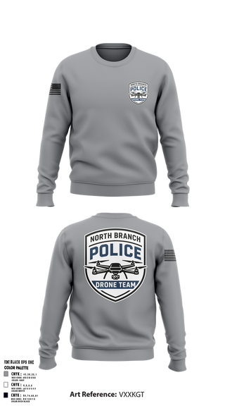 Crew Neck Sweatshirt, North Branch Police Dept., , Teamtime, Team time, sublimation, custom sports apparel, team uniforms, spirit wear, spiritwear, sports uniforms, custom shirts, team store, custom team store, fundraiser sports, apparel fundraiser