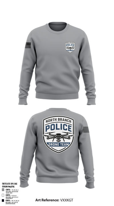 North Branch Police Dept. 88916958 Crew Neck Sweatshirt - 5
