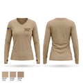 1-32 attack company 1st plt weapons sqd 79108010 Women's Long Sleeve V-neck Shirt - 1