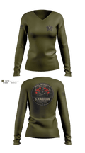 SHADOW 35298018 Women's Long Sleeve V-neck Shirt - 1