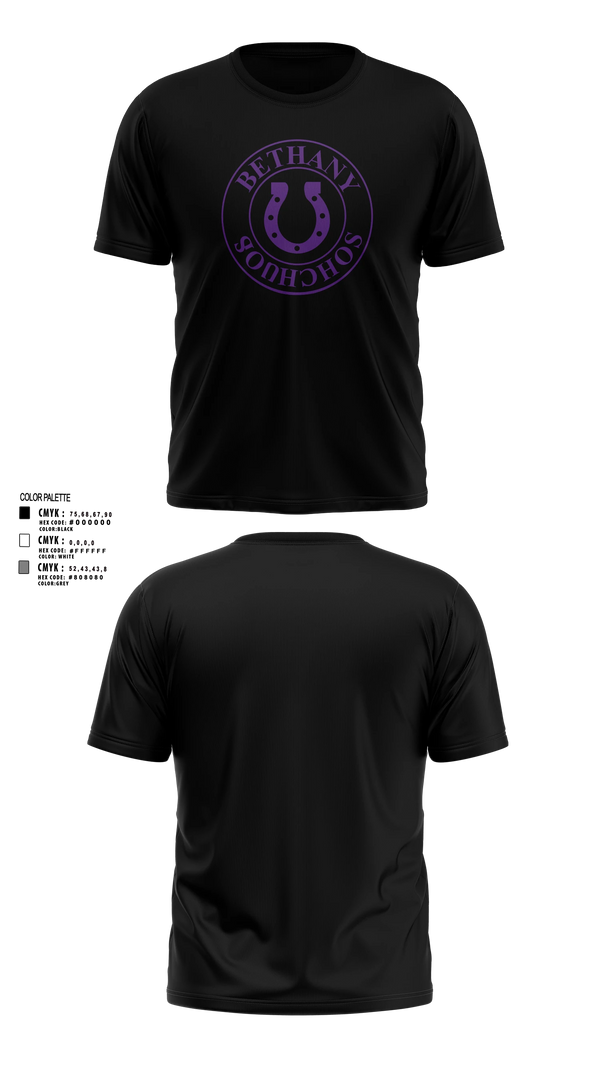 Bethany Bronchos Short Sleeve Performance Shirt - 8