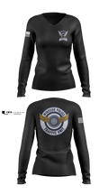 Windsor PD Traffic Unit 15441885 Women's Long Sleeve V-neck Shirt - 2